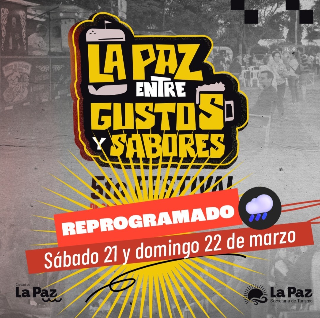 Por cuestiones climáticas, reprogramaron el festival “Entre Gustos y Sabores”